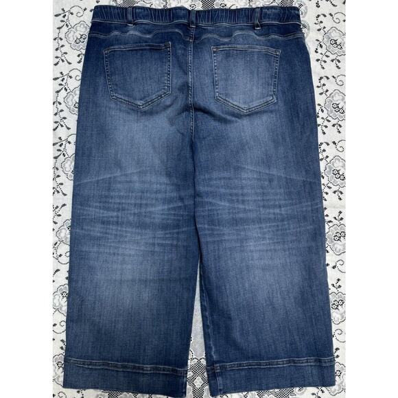 J Jill Full Leg Crops 20R High Rise Denim Jeans Long Shorts Button Fly - Picture 5 of 5